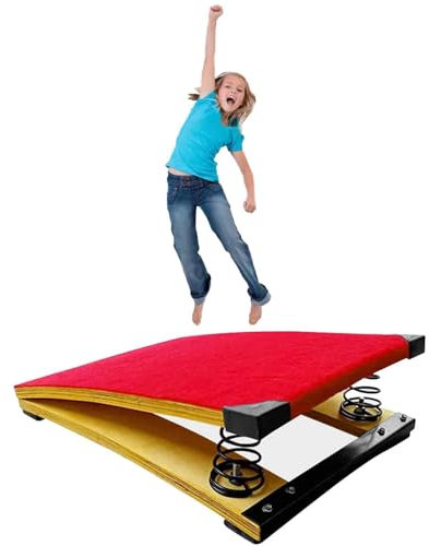 JXCCA Sprungbrett Gymnastik für Kleinkinder 1-5, Sprungbretter Turnen, Turnsprungbrett, Holzsprungbrett, Günstig, 40x60 cm/ 50x80 cm