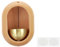 PATIKIL Campanello Negozianti, Campanello Porta Legno con Campanelli Appesi Magnetici Metallo Adesivo per Apertura Porta Attività Commerciali Ingresso Decorazione, Beige, Ovale