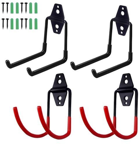 DecoVista Supporto da parete per motosega, 4 pezzi, gancio per mangiatore di erbacce, gancio per decespugliatore, accessori e strumenti per parete del garage