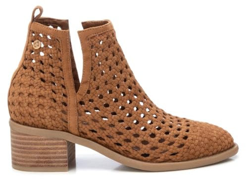 XTI - Freizeitstiefeletten Damen Kamel - Bequeme und vielseitige Schuhe - Casual Mode - Modell 14395901 (Größe 38)