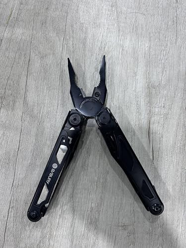 BIBURY Edelstahl Multitool, 16 in 1 Multi Tool faltbare Zange mit verbesserter Schere und Schraubendreher, mit Nylontasche, Geschenk für Papa Männer, ideal für Outdoor, Wandern, DIY, Reparaturen