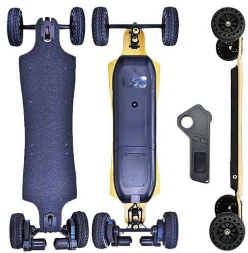 WaaYb Elektro-Skateboards Longboard, Off-Road All Terrain Elektro-Skateboard mit Fernbedienung, Dual 1200W Brushless Motor, 25 MPH Höchstgeschwindigkeit, Range Mountain Board für Erwachsene Anfänger