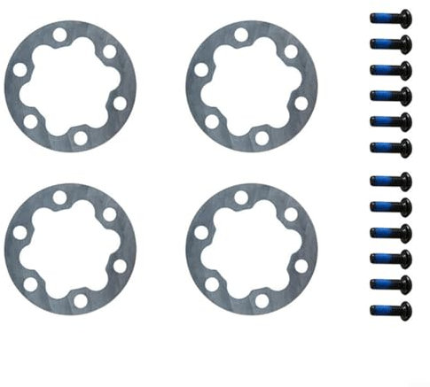 Bicycle Brake Disc Washer 6 Holes Spacer Kit 2/5mm Thickness for 44mm Rotors E-Bike Electric Scooter Component Set with Stainless Steel Bolts