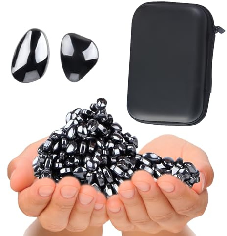 Magnetsteine mit Eva-Aufbewahrungsbox,Magnet Steine(Ungefähr 500 Stück),Stressabbau magnetsteine Spielzeug für Erwachsene, Kinder, Büro Entspannung