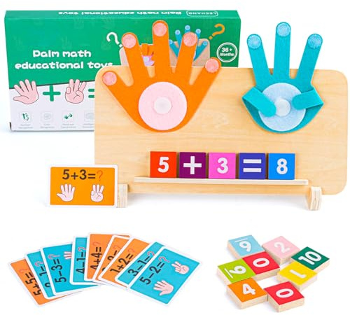 Muyohix Juegos Educativos Niños 3 4 5 6 Años, Juguetes Montessori Matematica, Montessori Contando Juego de Aprendizaje para Aprender a Agregar y Restar Matemáticas, Regalo Ideal para Niños y Niñas