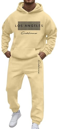 Costume homme élégant décontracté pour quotidien sweat à capuche pantalon polaire style moderne confortable