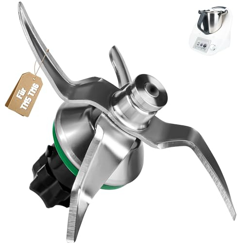 LUNEKUCK TM5 Messer für Thermomix TM5 TM6 Ersatzmesser für Vorwerk Thermomix TM5 Mixmesser mit Dichtring Edelstahlmesser für Thermomix TM5 TM6 Zubehör & Ersatzteile für Vorwerk Küchenmaschine