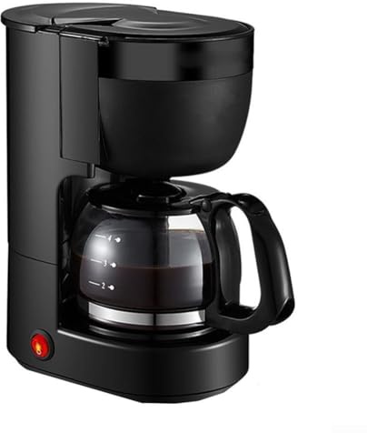 Caffettiera programmabile con timer 24 ore, spegnimento automatico e funzione di mantenimento del calore, piccola caffettiera antigoccia con filtro riutilizzabile, sistema di infusione veloce e