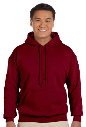 Gildan Heavy Blend Adult Unisex Hooded Sweatshirt / Hoodie (2XL) (Garnet)