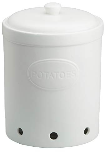 BIA Potato Storage Jar, White