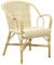 AUBRY GASPARD Fauteuil Crapaud en manau et moelle de rotin Naturelle
