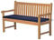 Bankauflage Bankkissen Bankpolster Gartenbankauflage Polsterauflage Sitzauflage Sitzkissen Gartenbank 150 x 47 cm blau Marine Navy hochwertig Made in Germany