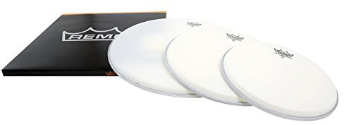 Remo Schlagzeugfell Pro Pack Ambassador Weiß aufgeraut 10, 12, 16 – PP-1392-BA