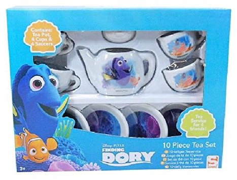 Playset Tè Finding Dory Con Teiera + Tazze + Piattini Bambini Porcellana Disney