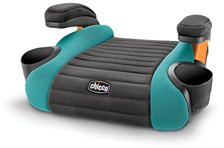 Chicco GoFit Backless Booster Car Seat Without Latch Attachment, Travel Booster Seat for Car, Portable Car Booster Seat for Children 40-110 lbs., Raindrop/Blue