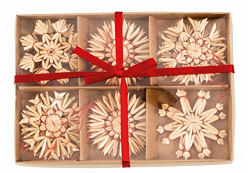 MelO 12 Festliche Strohsterne für den Weihnachtsbaum Christbaumschmuck Dekoration Weihnachten Tannenbaumschmuck