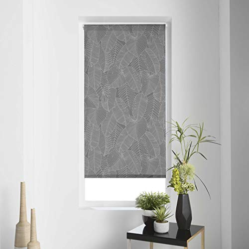 douceur d'Intérieur Rollo für den Innenbereich, japanisch, 120 x 180 cm, Polyester, Batik, Grau
