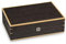 Hermann Jäckle - Uhrenbox Bad Waldsee I Uhren-Box für 10 Uhren I Uhrenbox Holz I Uhrenkasten braun mit Ginko-Dekor I Uhrenaufbewahrung I Uhrenbox für Armbanduhren I abschließbare Uhr-Box