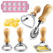 Ravioli Ausstecher Former Set, Teigtaschenrad Former + Geriffelter Kante Dumpling Maker Pasta Nudel Press Tortellini Ausstecher Eckig Form Ravioli Maker für Hausgemachte Ravioli Knödel Nudeln