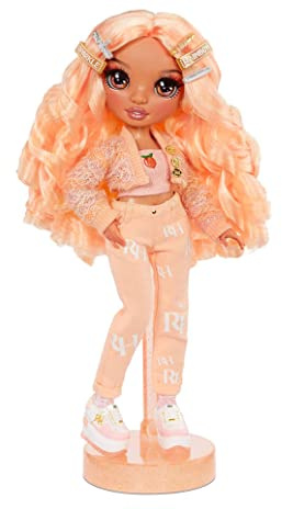 Rainbow High Modepuppe - Mit 2 Outfits zum Kombinieren und Puppen-Accessoires - Tolles Geschenk für Kinder im Alter von 6-12 Jahren, Georgia Bloom - Peach (Orange)