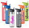 JC Personalised Custom Water Drink Bottle with Flip Straw Sipper - Any Name, Word, Business, Sports, School, Promotional Merchandise