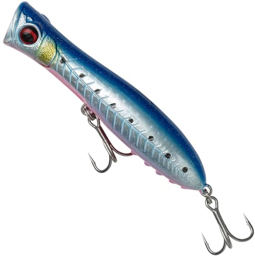 Savage Gear Gravity Popper - Hochleistungs-Salzwasser-Köder für Raubfischangler, ideal für Hecht, Barsch und mehr, Ultra-Weitwurf Design, perfekt zum Salzwasserfischen Pink Belly Sardine 11 cm