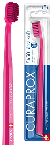 Curaprox CS 5460 Ultra-soft Zahnbürste – Zahn- Und Zahnfleischpflege Für Erwachsene | Superweiche Curen®-borsten Für Eine Sanfte Reinigung | Magenta, Einzelpackung