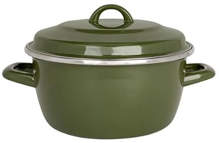 Nonna Marmite Vert D20cm 2.9l Acier émaillé