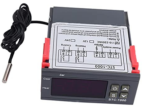 Cusstally Termostato de control de temperatura digital 220 V / STC- / 1000 NTC