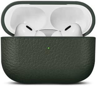 Woolnut Leder Hülle Case für AirPods Pro 2. Gen - Grün