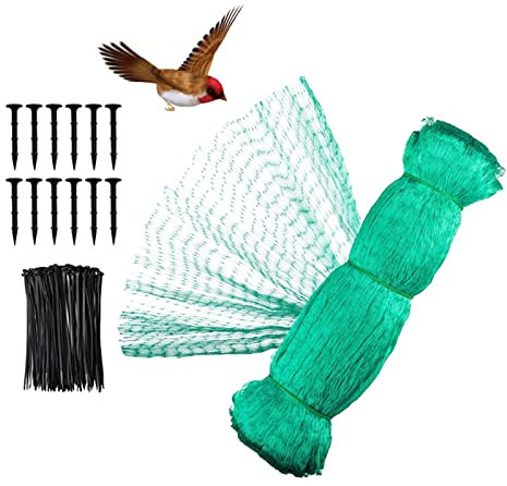 Pratvider Hühnernetz - Wiederverwendbares Netz für den Garten - Strapazierfähiges Geflügelnetz für Hühnerstall, Gartenschutz, Gartennetz gegen Volieren, Rehe, Eichhörnchen