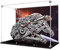 Half Mango Acryl Vitrine für Lego Star Wars Ultimate Millennium Falcon Modell 75192 - Staubdichte Anti-UV Aufbewahrungsbox (Stehender Hintergrund A)