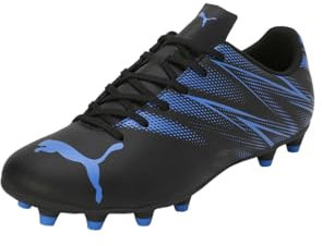 PUMA Attacanto Fg/Ag, Soccer Shoe Uomo, Puma Black Bluemazing, 42 EU