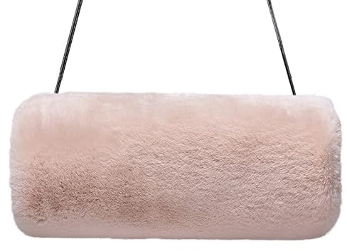 Surakey Handmuff Kunstpelz Muff für Warme Hände,Damen Kunstpelz Hand Muffs, Winter Muff Dicke Plüsch Warme Handwärmer, Arm Hand Muffs Winter, Kunstfell Muff Armwärmer für Männer Mädchen, 35 x 10cm