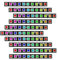 Treedix 10 x 10 RGB LED Light Stick Matrix, direccionable 10 bits LED RGB con placa controladora integrada, DC 5V compatible con Arduino y Raspberry Pi