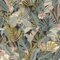 Rasch Tapete 687804 - Vliestapete mit bunten Palmenblättern in Blau und Rosa, Dschungeltapete aus der Kollektion Tropical House