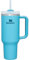 STANLEY Quencher H2.0 FlowState Trinkbecher, vakuumisoliert, aus Edelstahl mit Deckel und Trinkhalm, für Wasser, Eistee oder Kaffee (Blaufarbig, 1,2 Liter)