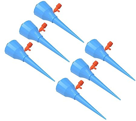 POPETPOP 6 Pezzi erogatore di irrigazione punte di irrigazione automatiche picchi di irrigazione delle piante pianta piante in vaso da irrigazione automatica del giardino regolabile
