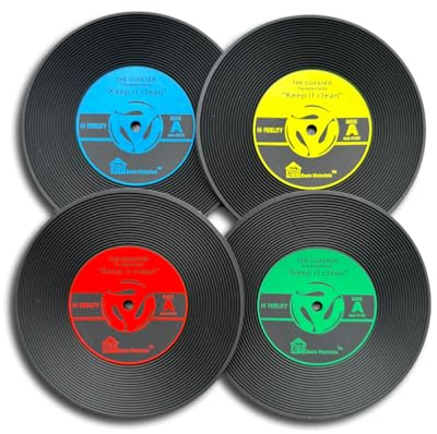 Protected Schallplatten Untersetzer aus Silikon - 4er Set