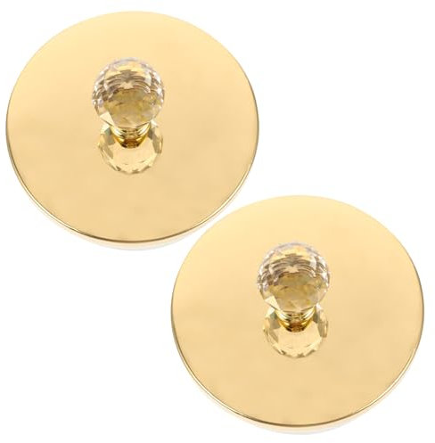 Alipis 2pcs Stainless Steel Water Pitcher Lid Replacement, Wear-Resistant Household Jug Cover Half Steel Cap and Bead, Convenient Kitchen Accessory for Daily Cold Water Use