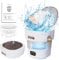 Portable Mini Waschmaschine Mit Schleuder - 16L Camping Waschmaschine Mini Washing Machine Faltbare, Tragbare Waschmaschine Camping Kleine Waschmaschine, Reise grau(Ultra-Reinigung)