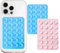 Lot de 2 ventouses en silicone, support de téléphone portable à ventouse carrée, en silicone unilatéral, convient pour les téléphones portables, les banques d'alimentation et la conduite