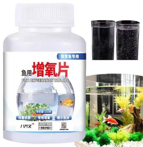 110G Fish Tank Oxy-gen Tablets,Multi-Purpose Oxy-genation Tool,Oxy-genation Particles for Fish Tank,Fish Tank Accessories,Fish Tank Cleaner,Oxy-gen Tablets for Fish Tank,Algae Remover Fish Tank