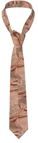 HUIKGIER rose gold glitter Print Men's Necktie Men's Tie for Business, Party & Daily Wear - Present Fashion Styles