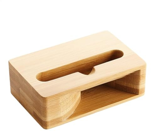 Phone Holder Amplifier - Wooden Cell Phone Speaker Amplifier | Cell Phone Stand Amplifier | Wooden Sound Amplifier Stand | Natural Wooden Desktop Mobile Phone Holder | Cradle Loud Speaker For Phone