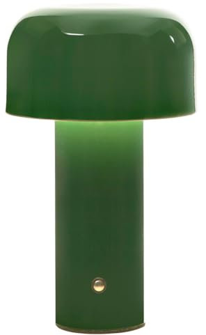 Lampe de table champignon – Lampe de nuit portable à intensité variable – Lampe de bureau rechargeable, plusieurs couleurs, parfaite pour table de chevet, bureau et décoration de la maison (vert)