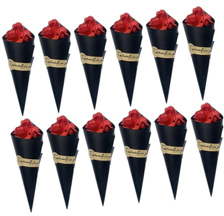 Zerodeko Bellissimo Mini Bouquet Di Fiori Secchi Set Da 20 Rose Per Compleanno