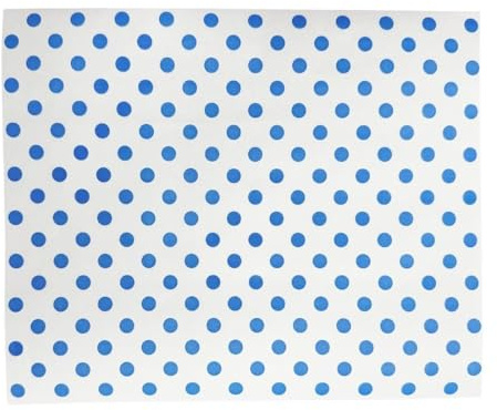 Fiesta Compostable Burger Wraps Blue Dot, 250x200, Pack 200 | Grease-resistant barrier keeps hands clean during service, offering eco-friendly disposal for busy catering setups.