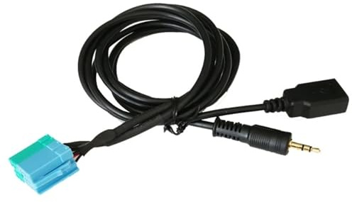 yangwu99 Adatto for Lettore CD Fiat Bravo Cavo Adattatore Audio USB AUX da 3,5 mm Cavo Adattatore for autoradio Cavo di Ingresso Cavo Audio Lunghezza 1,5 m