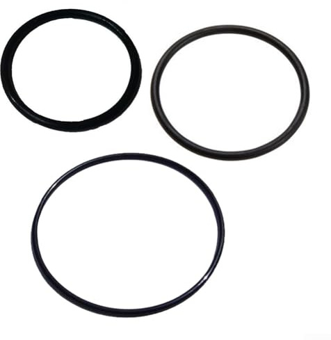 Lot de 3 joints toriques pour pompes de circulation de piscine SPS 25/50/75/100, couvercle de pré-filtre et raccord de tamis d'aspiration - Caoutchouc noir